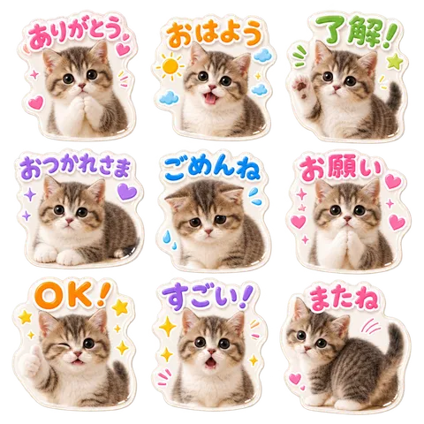 ボンボンドロップシール風の参考画像