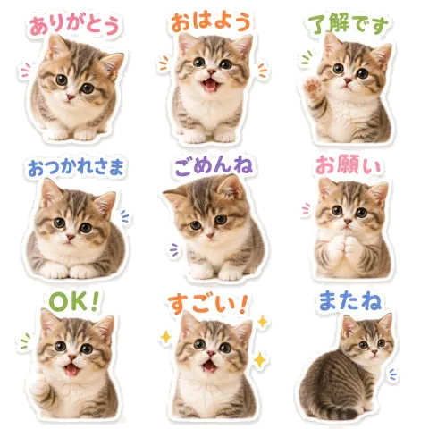 切り抜きクリーンシール風の参考画像